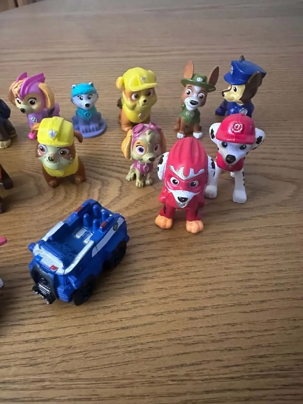 Paw Patrol Action Figure Lot with Ryder, Chase, Marshall, Skye, and Vehicles